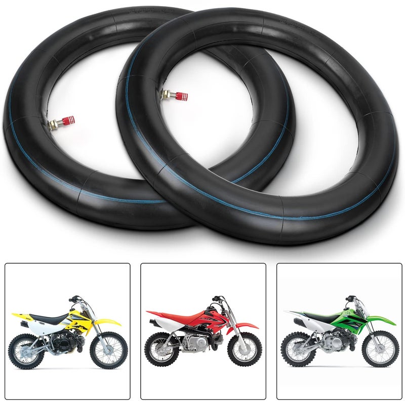 GREHUA 2.75 3.00-12 80/100-12 inch Rear Inner Tube for SSR 110cc 125cc 90cc KLX110 PW80 TTR90 TTR110 XR50 XR70 CRF50 CRF70 CRF110 Suzuki DRZ110 Coolster QG-214 Apollo RFZ Pit Dirt Off Road Bike Parts - Image 4
